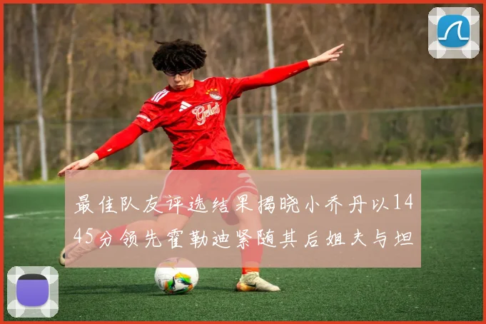 最佳队友评选结果揭晓小乔丹以1445分领先霍勒迪紧随其后姐夫与坦普尔并列第34位